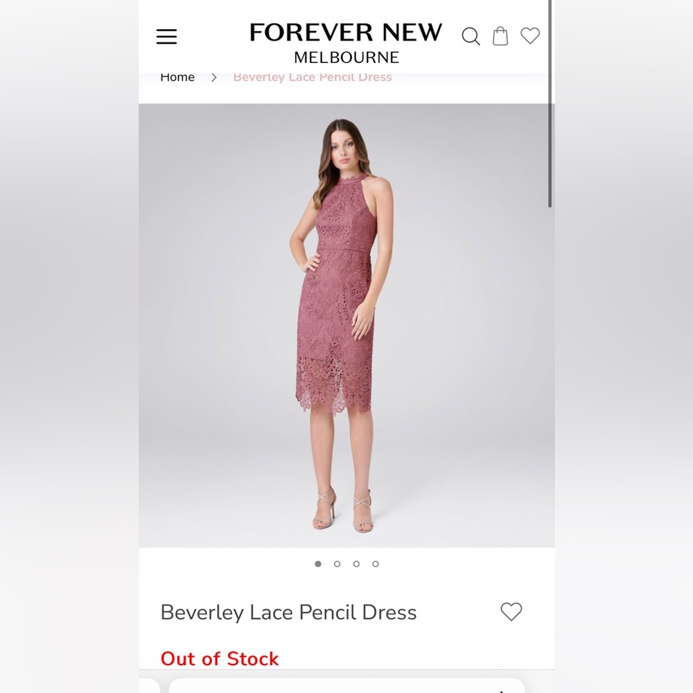 Forever New Melbourne Beverly Lace Pencil Dress